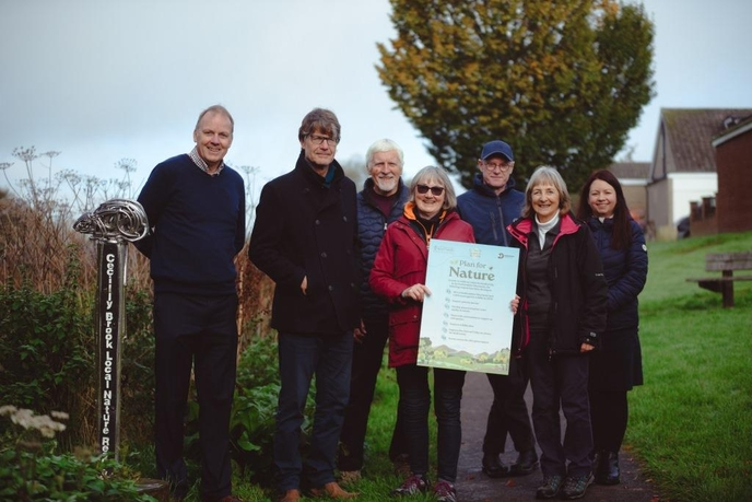 Councillor Yates and group of campaigners